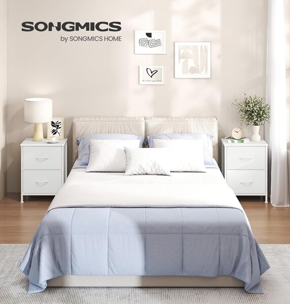 SONGMICS Noční stolek Seiny 39,6 cm bílý