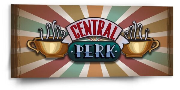 Sablio Obraz Seriál přátelé CENTRAL PERK Abstrakce - 110x50 cm