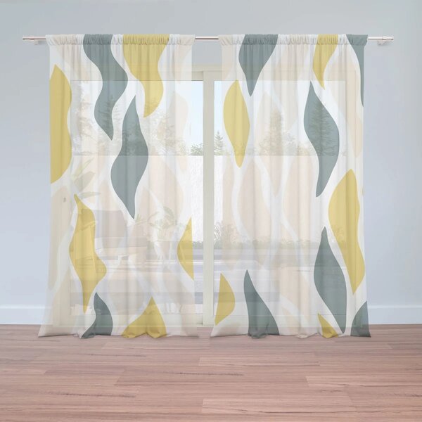 Sablio Záclony Harmonie tvarů: 2ks 150x250cm