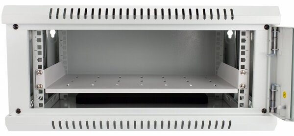 RACK skříň závěsná NEKU TS 19" 4U 450mm, sv. šedá, k samosestavení