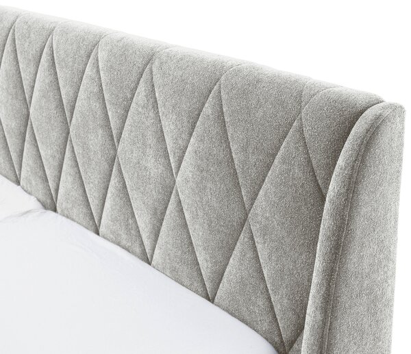 ČALOUNĚNÁ POSTEL, 180/200 cm, šedohnědá MID.YOU - Manželské postele, Online Only