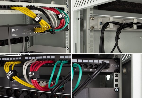 RACK skříň závěsná NEKU TS 19" 4U 450mm, sv. šedá, k samosestavení