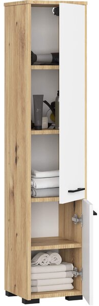 Ak furniture Koupelnová skříňka FIN I 30 cm dub artisan/bílá