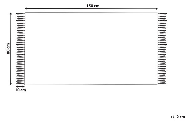 Koberec TERKOS Pestrá 80 x 150 cm Juta