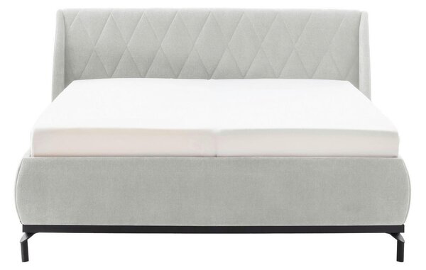 ČALOUNĚNÁ POSTEL, 180/200 cm, šedohnědá MID.YOU - Manželské postele, Online Only