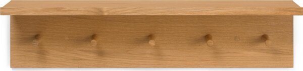 Ferm Living 1104265691 Věšák na liště s policí Place M přírodní dub