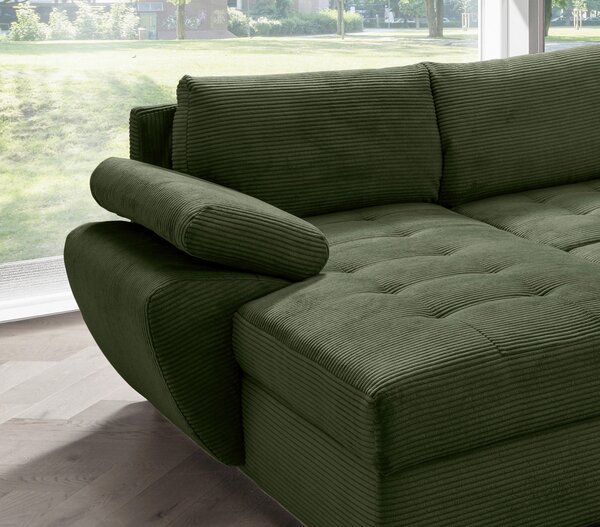 SEDACÍ SOUPRAVA, textil, tmavě zelená P & B - Sedací soupravy, Online Only