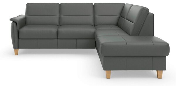 ROHOVÁ SEDAČKA, kůže, antracitová Sit & More - Sedací soupravy, Online Only