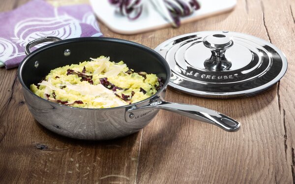 Le Creuset 96601424001700 Pánev Sautè 3-ply Plus s rukojetí a nepřilnavým povrchem 24 cm