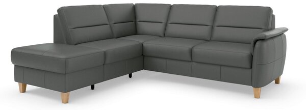 ROHOVÁ SEDAČKA, kůže, antracitová Sit & More - Sedací soupravy, Online Only