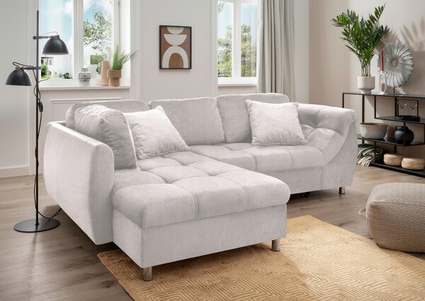 ROHOVÁ ROZKLÁDACÍ POHOVKA, textil, béžová Livetastic - Online Only sedačky, Online Only