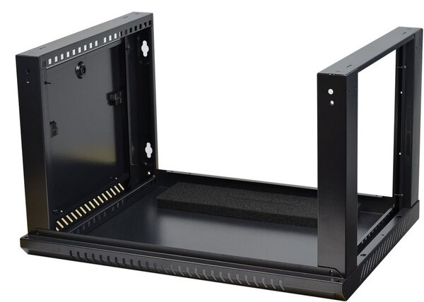 RACK skříň závěsná NEKU TS 19" 4U 450mm, černá, k samosestavení