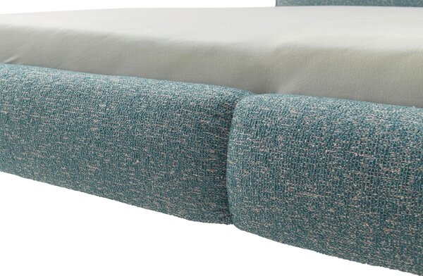 ČALOUNĚNÁ POSTEL, 180/200 cm, petrolej MID.YOU - Manželské postele, Online Only