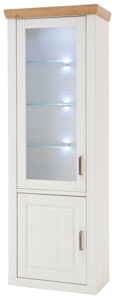 VITRÍNA, barvy dubu, barvy pinie, 73/210/40 cm Livetastic - Kredence a vitríny, Online Only