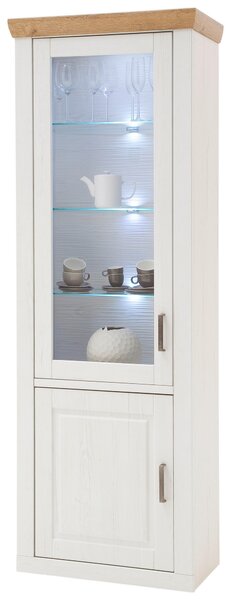 VITRÍNA, barvy dubu, barvy pinie, 73/210/40 cm Livetastic - Kredence a vitríny, Online Only