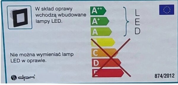 DPM Schodišťové orientační svítidlo s PIR čidlem, 4000K kruh, stříbrná