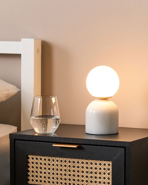 Stolní lampa KIWI Kámen Bílá