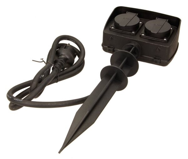 Zahradní zásuvka ORNO OR-AE-13138, 2x2P + Z, 2300W, IP44