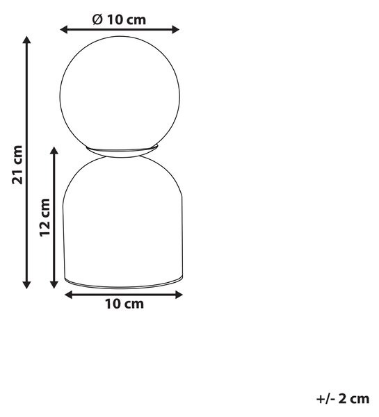 Stolní lampa KIWI Kámen Bílá