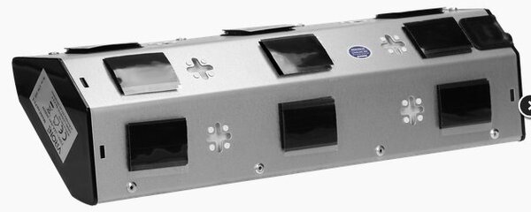 Povrchová rohová zásuvka ORNO VIRONE FS-3, 3x 230V, 2xUSB, nerez