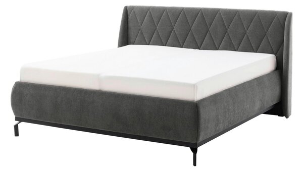 ČALOUNĚNÁ POSTEL, 180/200 cm, šedá MID.YOU - Manželské postele, Online Only