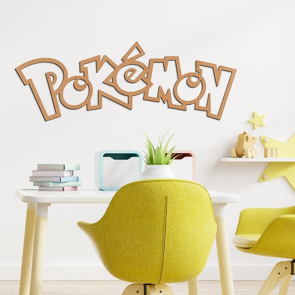 DUBLEZ | Dřevěný obraz - Logo Pokémon | Obraz