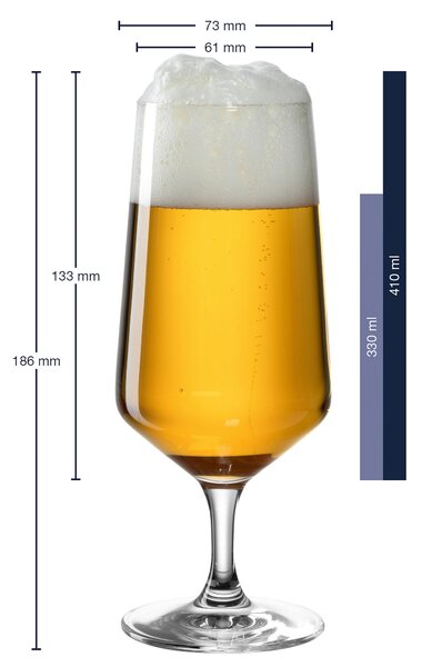 SKLENICE NA PIVO Leonardo