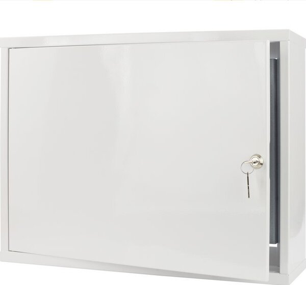 Kovový rozváděč montážní skříň 520*400*140 mm TPR-5S, záda plech, lesklá bílá