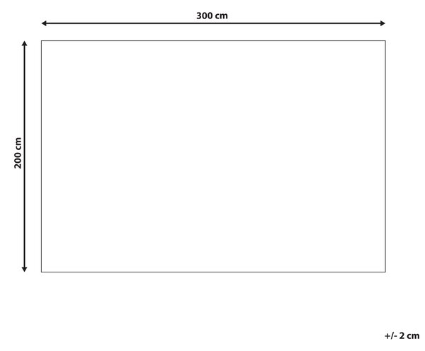 Koberec SINANKOY Černá 200 x 300 cm Juta