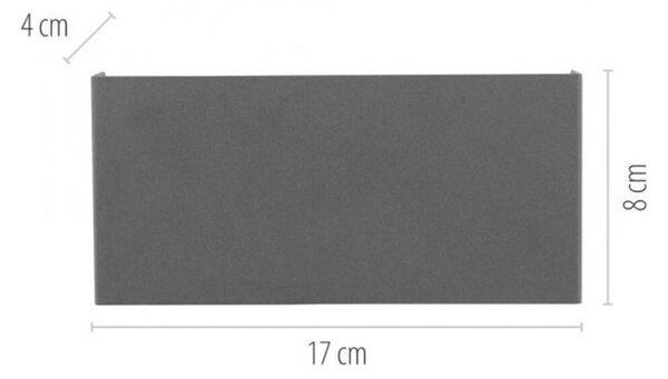 JUST LIGHT LED nástěnné svítidlo antracit Smarthome dálkový ovladač stmívatelné s aplikací Tuya RGB/2700-5000K LD 16488-13