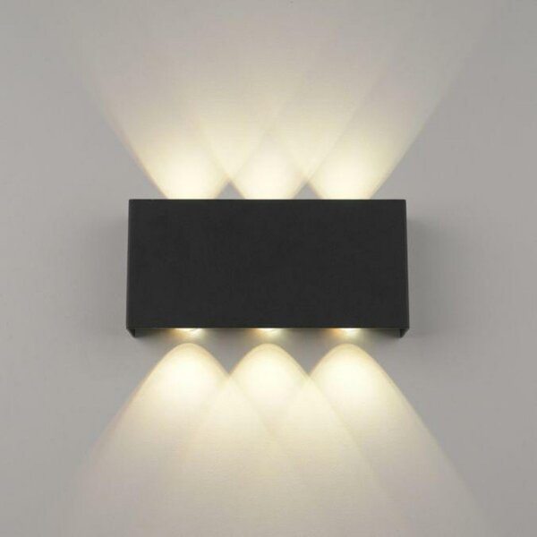 JUST LIGHT LED nástěnné svítidlo antracit Smarthome dálkový ovladač stmívatelné s aplikací Tuya RGB/2700-5000K LD 16488-13