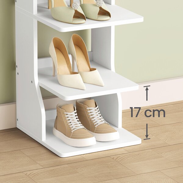 REGÁL NA BOTY, bílá, 26,4/147/30 cm Boxxx - Online Only šatny & botníky, Online Only