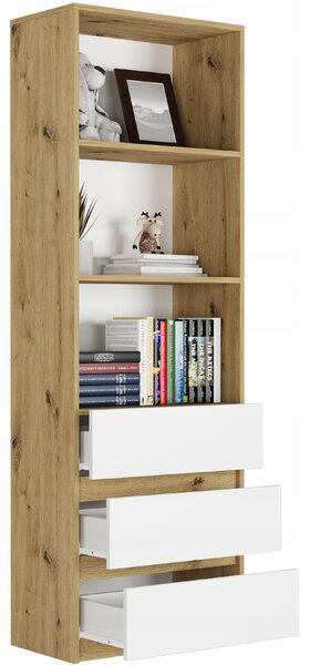 Regál Befer (artisan + bílá). Akce -8%
