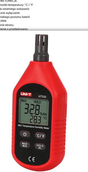 Teploměr a vlhkoměr UNI-T UT333