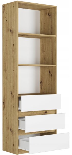 Regál Befer (artisan + bílá). Akce -8%