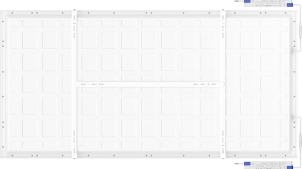 Mexen Brill-S, stropní LED panel 120×60 cm, 60 W, neutrální bílá 4000K, L207-120-060-6040-20