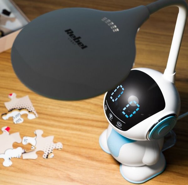 Stolní lampa dětská s regulací REBEL KOM1017, robot
