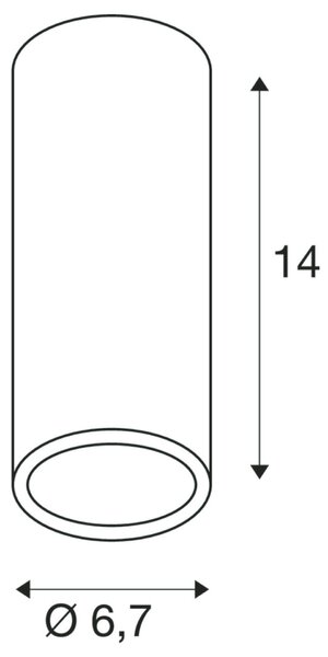 BIG WHITE SLV ENOLA_B CL-1, stropní svítidlo, QPAR51, kulaté, černé, max. 35 W 151810