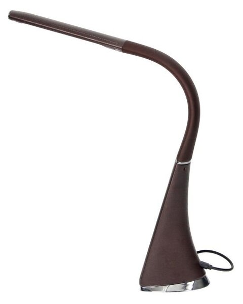Stolní lampa s budíkem VIRONE DOLOMIT DL-12/BR, 5W, 400lm, 4000K, hnědá