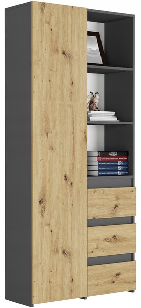 Regál Briod (antracit + artisan). Akce -14%