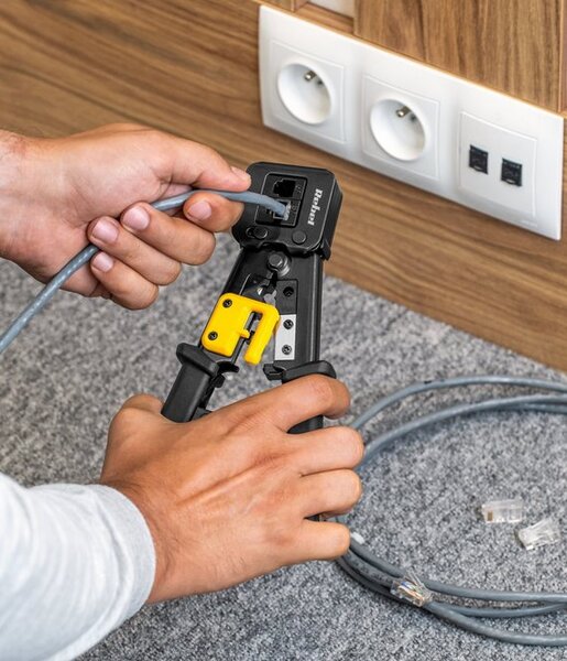 Krimpovací kleště REBEL RB-1007, RJ45, RJ12, RJ11