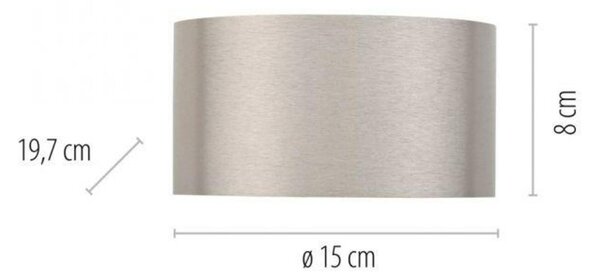 PAUL NEUHAUS Nástěnné svítidlo PURE Clipse LED 10W 2700K hliník 8561-95