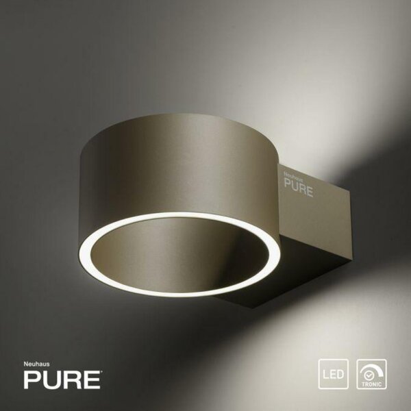 PAUL NEUHAUS Nástěnné svítidlo PURE Clipse LED 10W 2700K up/down bronz 8561-97