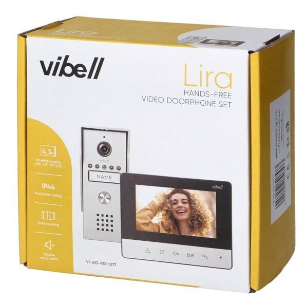 Videozvonek ORNO VI-VID-RO-1077, Vibell Lira, rodinný, LCD 4,3"