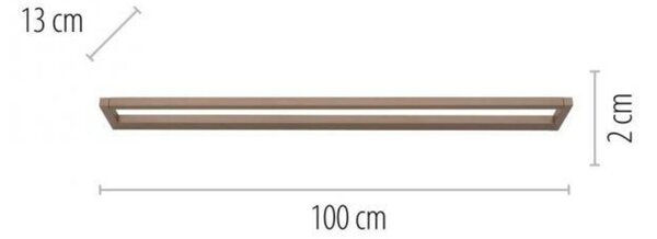 PAUL NEUHAUS LED nástěnné svítidlo PURE Puro dotykový stmívač otočné 3000K bronz 9114-97