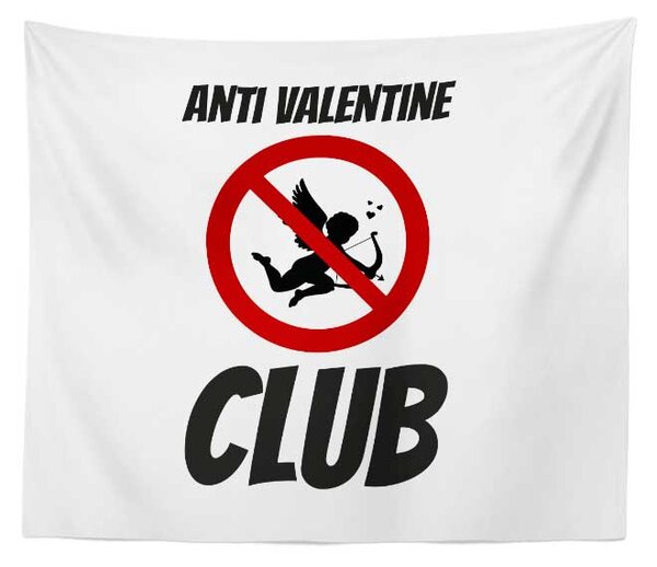 Sablio Deka Anti Valentine Club: 150x120 cm
