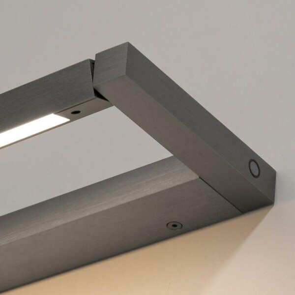 PAUL NEUHAUS LED nástěnné svítidlo PURE Puro dotykový stmívač 3000K platina 9114-15