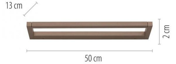 PAUL NEUHAUS LED nástěnné svítidlo PURE Puro otočné dotykový stmívač 3000K bronz 9113-97