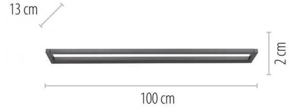PAUL NEUHAUS LED nástěnné svítidlo PURE Puro dotykový stmívač 3000K platina 9114-15