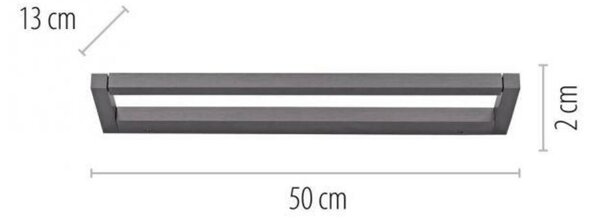 PAUL NEUHAUS Nástěnné svítidlo PURE Puro LED 17W 3000K platina 9113-15